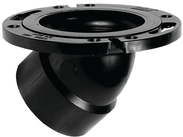 Oatey 43815 Closet Flange, 3, 4 in Connection, ABS, Black, For: 3 in, 4 in Pipes