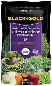 Black Gold 1423001.CFL1.5P Ultra Outdoor Planting Mix, 1.5 cu-ft Coverage Area, 1.5 cu-ft