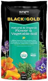 Black Gold 1423003.CFL1.5P Flower and Vegetable Soil, 1.5 cu-ft Coverage Area, 1.5 cu-ft