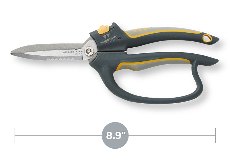 Woodland Tools Co 01-1003-100 Super Duty Utility Snip, Stainless Steel Blade, Precision Blade, 8.9 in OAL