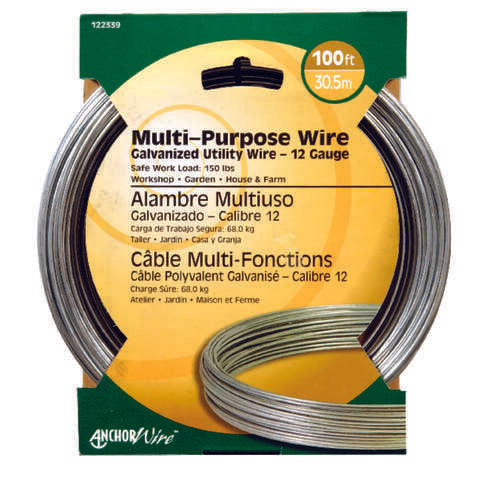 Hillman 0.101 - 0.106 in. D X 100 ft. L Galvanized Steel 12 Ga. Wire