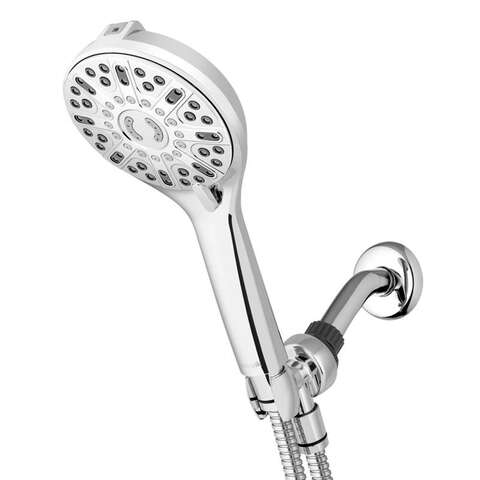 Waterpik PowerPulse Chrome 7 settings Handheld Showerhead 1.8 gpm