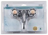 Boston Harbor PF4201RC Lavatory Faucet, 1.5 gpm, 2-Handle, ABS, Chrome Plated, Round Handle