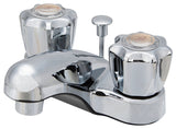 Boston Harbor PF4201RC Lavatory Faucet, 1.5 gpm, 2-Handle, ABS, Chrome Plated, Round Handle