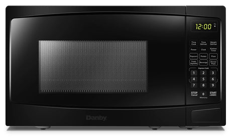 Danby DBMW0720BBB Microwave, 0.7 cu-ft Capacity, 700 W, 2 Cooking Stages, Black