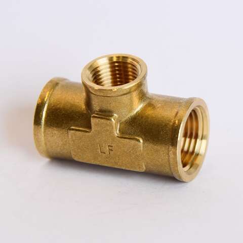 ATC 1/2 in. FPT X 3/8 in. D FPT Brass Tee, Pack of 5