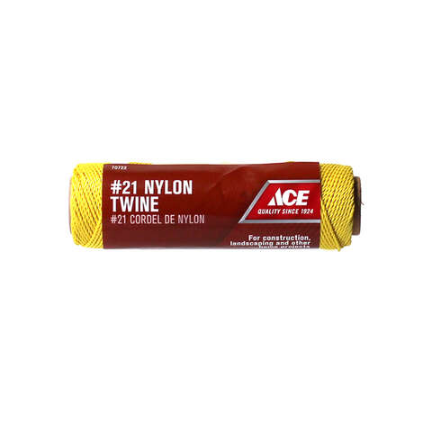 Ace 21 in. D X 215 ft. L Gold Twisted Nylon Twine, Pack of 6