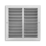 Tru Aire 12 in. H X 12 in. W 1-Way Powder Coat White Steel Return Air Grille