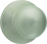 Kwikset 200P 15RCLRCSV1 Passage Knob, Zinc, Satin Nickel, 2-3/8 to 2-3/4 in Backset, 1-3/8 to 1-3/4 in Thick Door