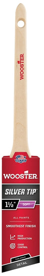 Wooster 5224-1-1/2 Paint Brush, 1-1/2 in W, 2-3/16 in L Bristle, Polyester Bristle, Sash Handle