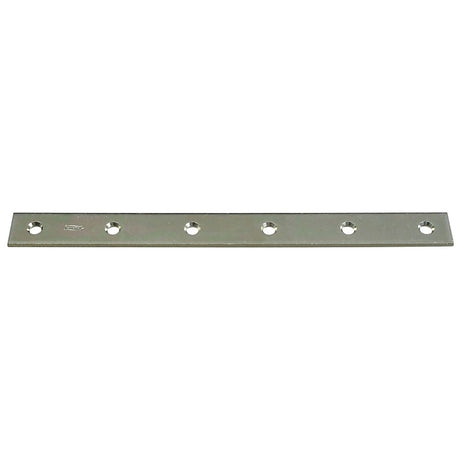 National Hardware N220-335 Mending Brace, 12 in L, 1-1/8 in W, Steel, Zinc, Screw Mounting
