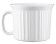 Corelle 1035985 Meal Mug, 20 oz, Plastic/Stoneware, French White, Pack of 4