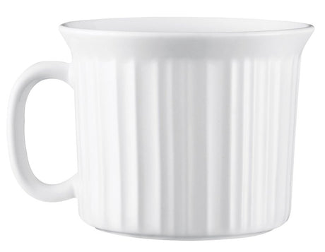 Corelle 1035985 Meal Mug, 20 oz, Plastic/Stoneware, French White, Pack of 4