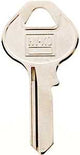 Hy-Ko 11010M5 Key Blank, Brass, Nickel, For: Master Cabinet, House Locks and Padlocks, M5 Key Number, Pack of 10