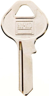 Hy-Ko 11010M5 Key Blank, Brass, Nickel, For: Master Cabinet, House Locks and Padlocks, M5 Key Number, Pack of 10