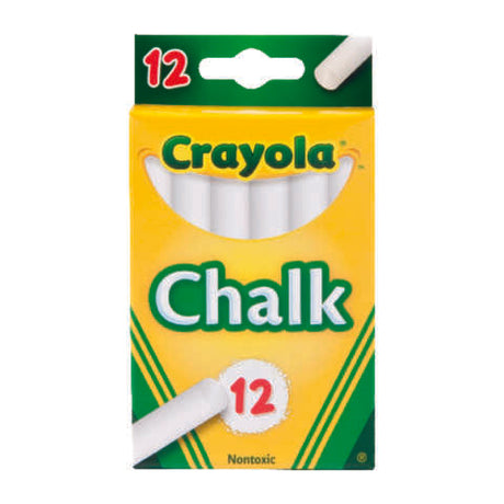 Crayola Nontoxic White Chalk 12 pk