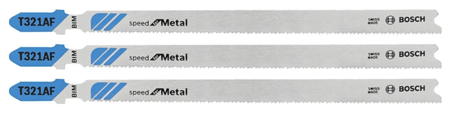 Bosch T321AF3 Jig Saw Blade, 0.3 in W, 5-1/4 in L, 21 TPI, Pack of 5