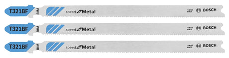 Bosch T321BF3 Jig Saw Blade, 0.3 in W, 5-1/4 in L, 12 TPI, Pack of 5