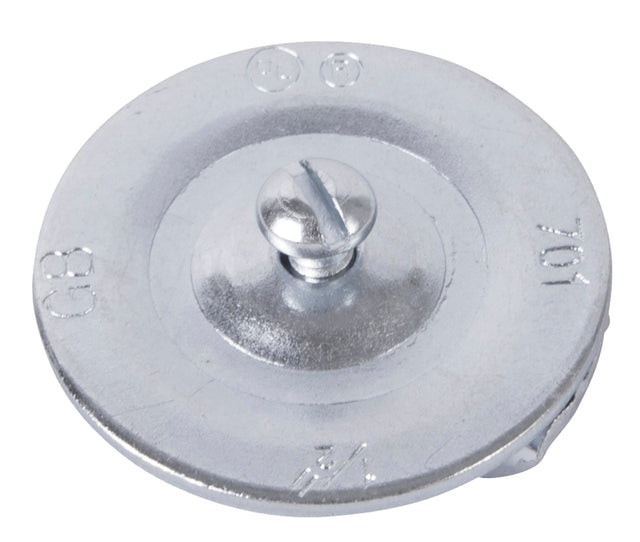 Gardner Bender KO701 Knockout Seal, 3/8 in, Steel, Galvanized