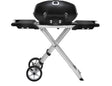 Napoleon TravelQ Pro Series PRO285X-BK Gas Grill with Scissor Cart, 12,000 Btu, Propane, 2-Burner, Black