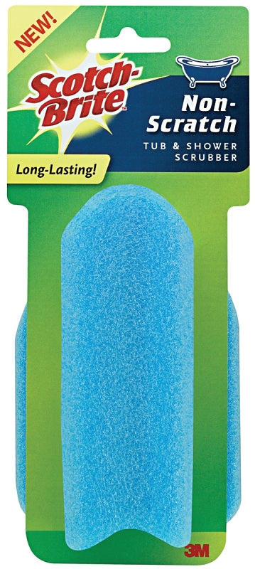 Scotch-Brite 549H Scrubber, 5-1/2 in L, 4 in W, Blue