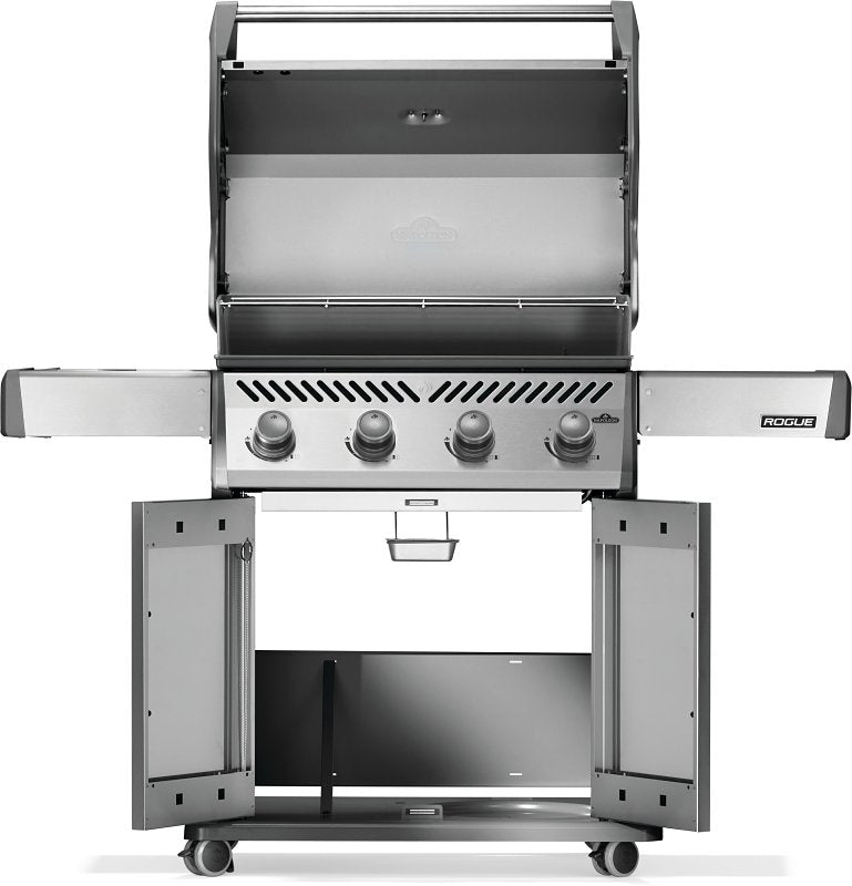 Napoleon Rogue 525 Series R525NSS-2 Gas Grill, 48,000 Btu/hr BTU, Natural Gas, 4-Burner, Smoker Included: Yes