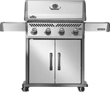 Napoleon Rogue 525 Series R525NSS-2 Gas Grill, 48,000 Btu/hr BTU, Natural Gas, 4-Burner, Smoker Included: Yes