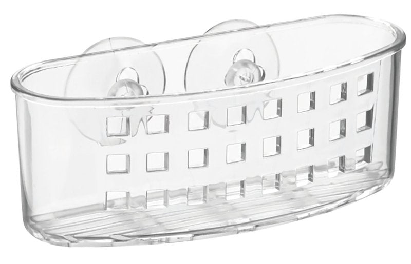 iDESIGN 38900 Sponge and Scrubber Holder, 2-1/2 in L, 6-1/2 in W, 2-1/2 in H, Plastic, Clear, Pack of 6