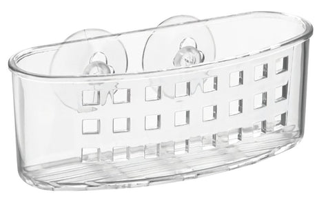 iDESIGN 38900 Sponge and Scrubber Holder, 2-1/2 in L, 6-1/2 in W, 2-1/2 in H, Plastic, Clear, Pack of 6