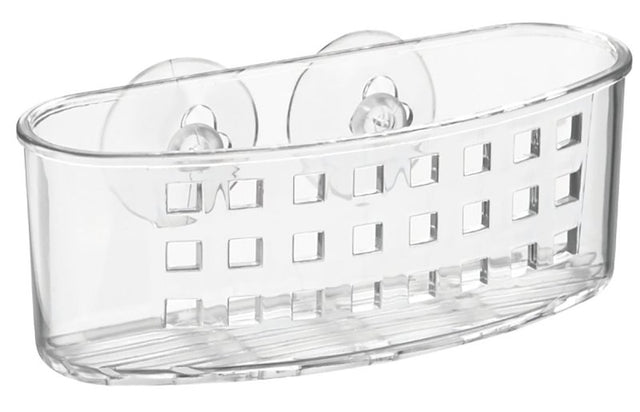 iDESIGN 38900 Sponge and Scrubber Holder, 2-1/2 in L, 6-1/2 in W, 2-1/2 in H, Plastic, Clear, Pack of 6