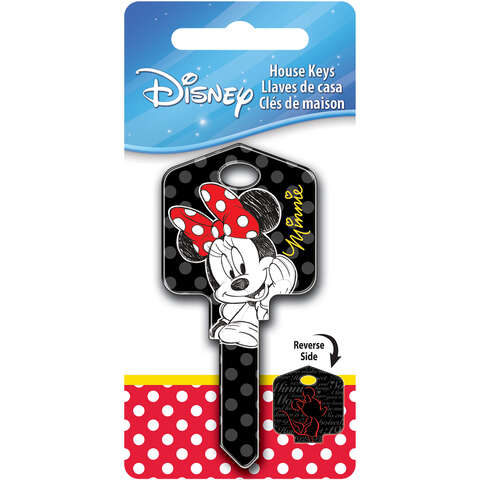 Hillman Disney Minnie Mouse House Key Blank 66/97 KW1/KW10 Single For Kwikset and Titan Locks, Pack of 5