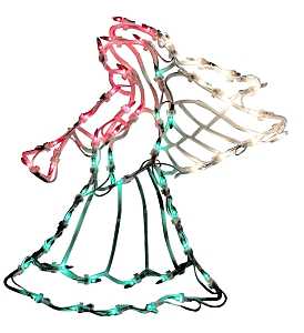 Hometown Holidays 60303 Pre-Lit Christmas Angel Decor, LED Bulb, Pack of 12