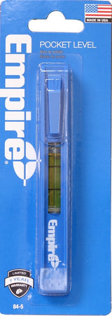 Empire 84-5 Pocket Level, 1-Vial, Plastic