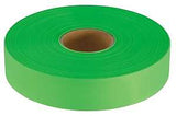 Empire 77-061 Flagging Tape, 600 ft L, 1 in W, Lime Green, Plastic