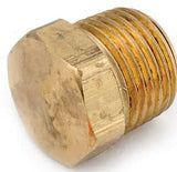 Anderson Metals 756121-04 Pipe Plug, 1/4 in, MPT, Brass, Pack of 10