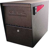 Mail Boss 7208 Packagemaster Series Mailbox, Steel, Bronze, 11-1/4 in W, 21 in D