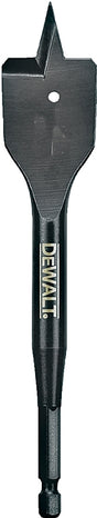 DEWALT DW1586 Spade Drill Bit, 1-1/2 in Dia, 6 in OAL, 1/4 in Dia Shank, Hex Shank