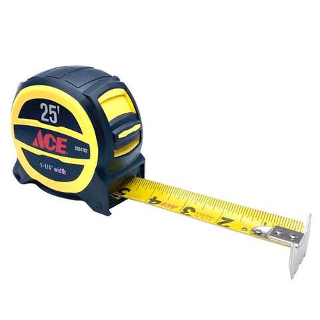 Ace 25 ft. L X 1-1/4 in. W Wide Blade Tape Measure 1 pk