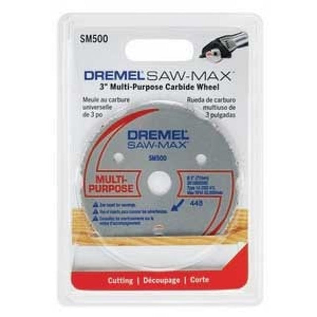 DREMEL SM500 Cut-Off Wheel, 3 in Dia, 0.07 in Thick, 20 mm Arbor, Silicone Carbide Abrasive