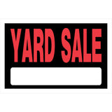 HILLMAN English Black For Sale Sign 8 in. H X 12 in. W, Pack of 6