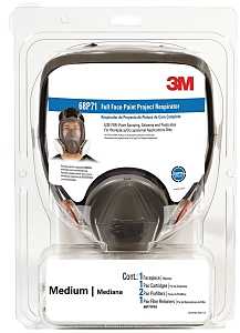 3M TEKK Protection 68P71PA1-A/68P71 Full Face Paint Respirator, M Mask, P95 Filter Class, Black