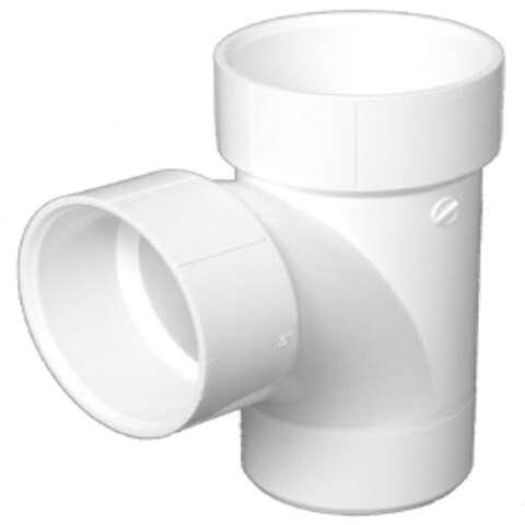 Charlotte Pipe Schedule 40 2 in. Hub X 2 in. D Hub PVC Sanitary Street Tee 1 pk