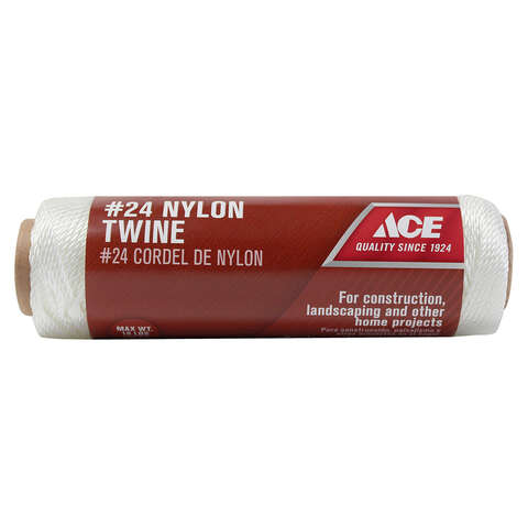 Ace .073 in. D X 185 ft. L White Twisted Nylon Mason Line, Pack of 6