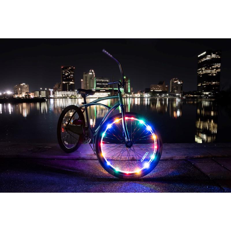 Brightz Wheel Brightz Multicolor LED Bike Accessory ABS Plastics 1 pk