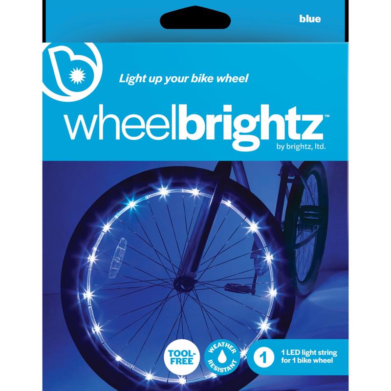 Brightz Wheel Brightz Blue LED Bike Accessory ABS Plastics 1 pk
