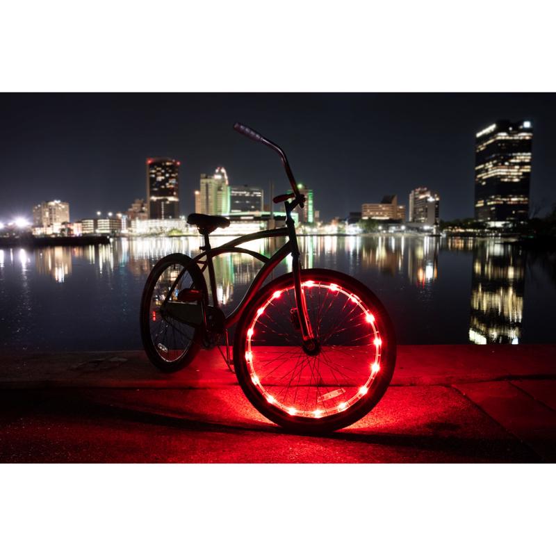 Brightz Wheel Brightz Red LED Bike Accessory Light ABS Plastics 1 pk