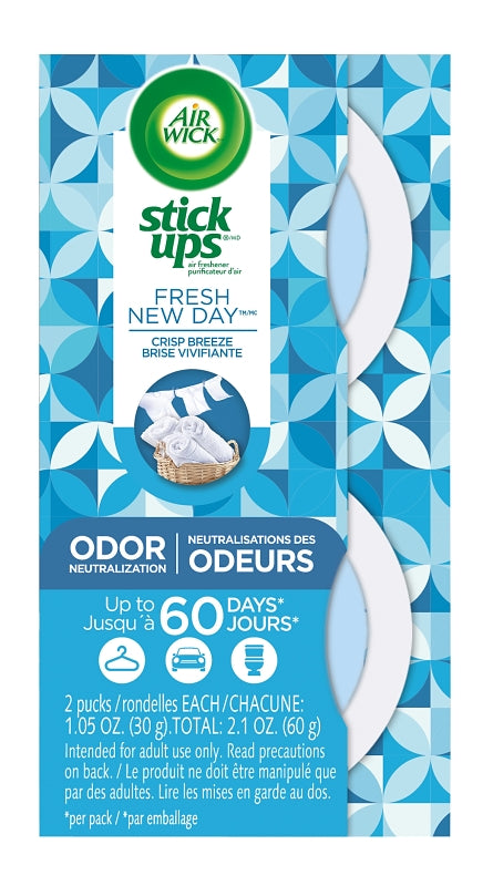 Air Wick 85823 Air Freshener Stick, 1.05 oz, Crisp Breeze, Pack of 12