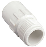 Orbit 53361 Hose to Pipe Adapter, 3/4 x 3/4 in, Slip Joint x MHT, Polyvinyl Chloride, White