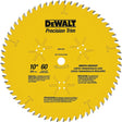 DEWALT DWA11060 Finish Saw Blade, 10 in Dia, 5/8 in Arbor, 60 -Teeth