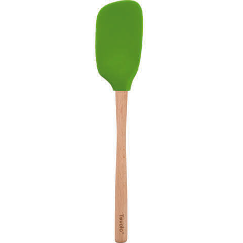 Tovolo Flex-Core Spring Green Silicone/Wood Spoonula